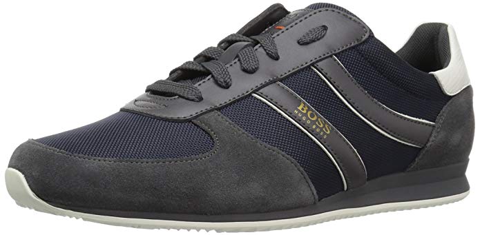 Boss Orange by Hugo Boss Men's Orlando Runn Nylon and Suede Mix Sneaker