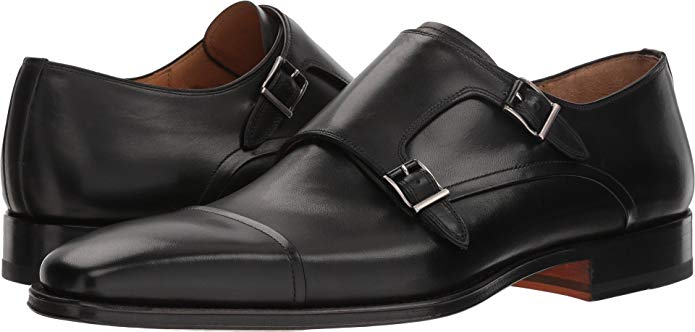 Magnanni Silvio Grey Men's Monk Strap Shoes