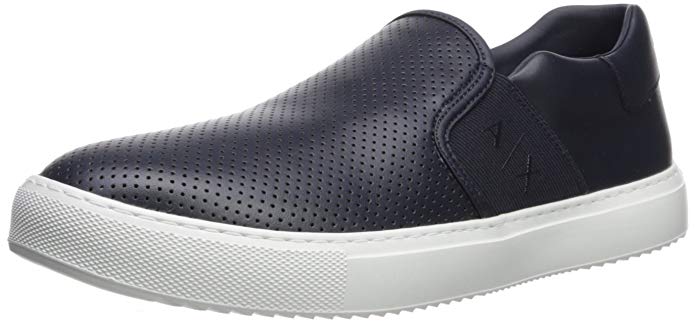 A|X Armani Exchange Men's Perforated Slip On Sneaker