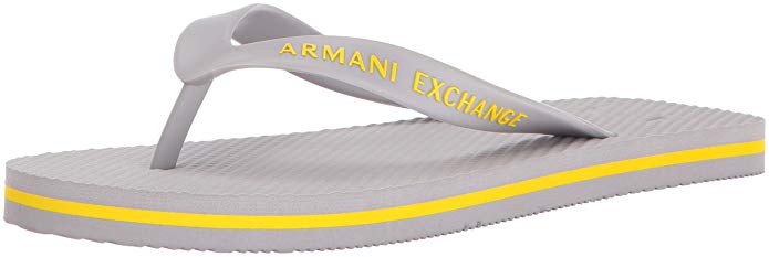 A X Armani Exchange Men's Solid Flip Flop