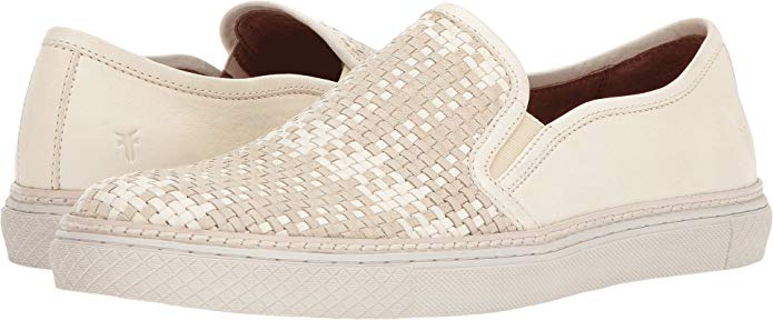 FRYE Men's Gates Woven Leather Slip On Sneakers