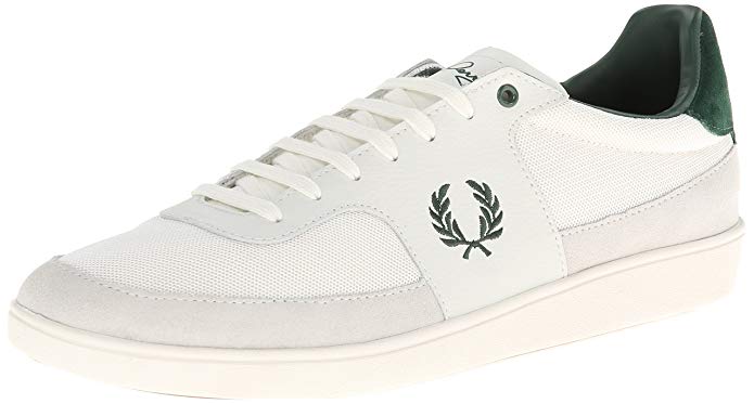 Fred Perry Men's Woodbank Nylon And Leather Fashion Sneaker