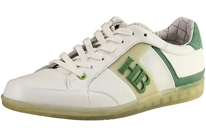 Hugo Boss Men's Fashion Sneakers Eldorado Contrast Leather Shoes 50254416