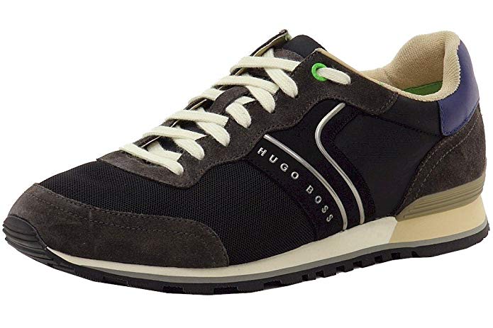 Hugo Boss Men's Parkour_Runn_nymx Fashion Black Sneakers Shoes