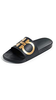 Salvatore Ferragamo Men's Groove 2 Slides