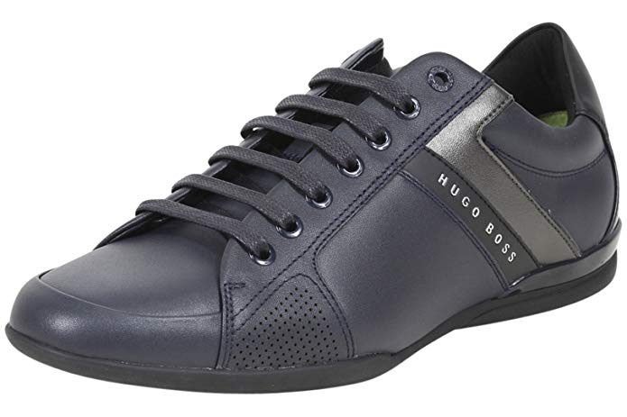 Hugo Boss Men's Space Low Perforated Leather Sneaker