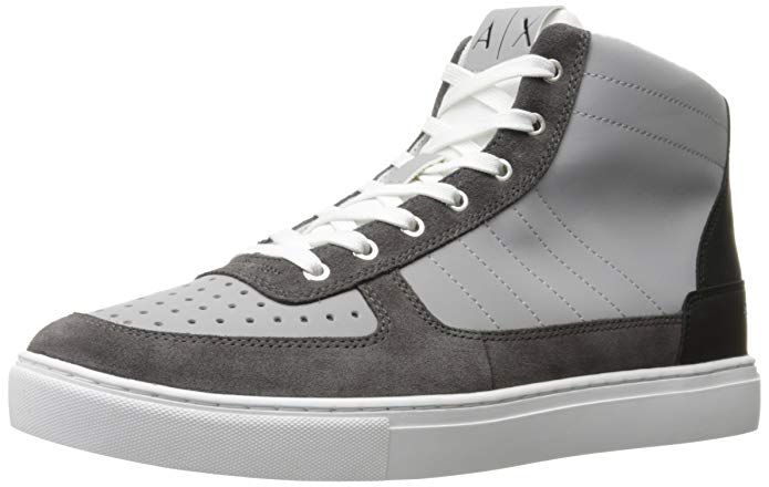 A X Armani Exchange Men's High Top Basket Fashion Sneaker