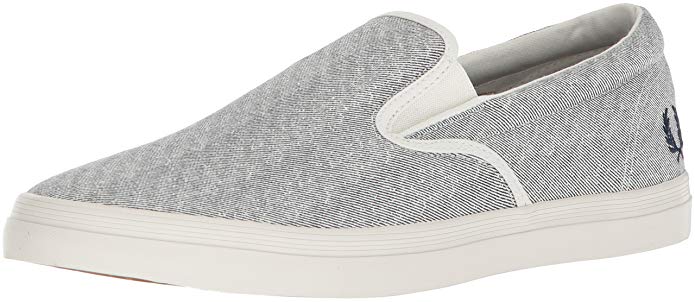 Fred Perry Men's Underspin Slip-on Printed CNV Sneaker