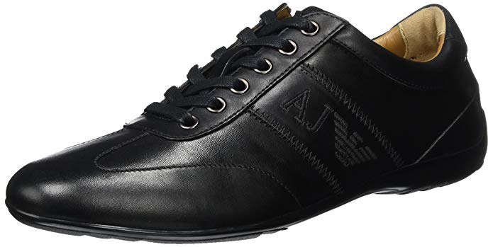 ARMANI JEANS Men's Leather City Sneaker Fashion