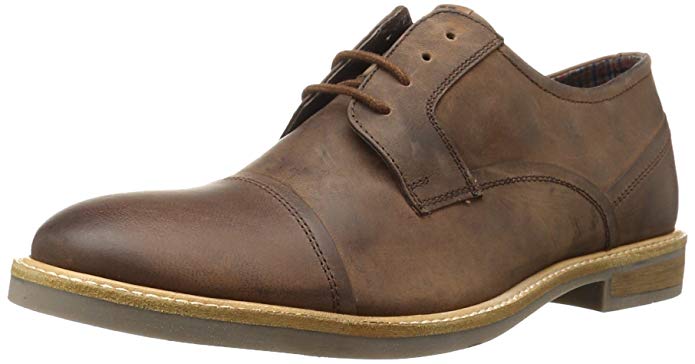 Ben Sherman Men's Luke Cap-Toe Distressed Oxford